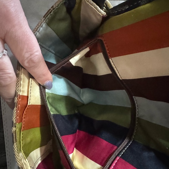 Coach Tan and Black Signature Shoulder Bag - Picture 12 of 13